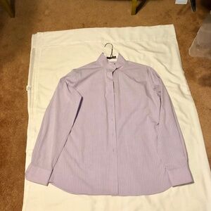 Beacon Hill Shirt Purple White Stripe 38 1281
